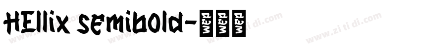 HEllix semibold字体转换